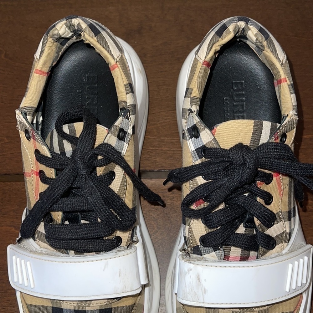 BURBERRY Vintage Check Chunky Platform Sneakers Sz. 9/39 - Picture 9 of 17